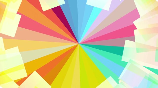 Vibrant Sunburst Geometric Pattern 4K