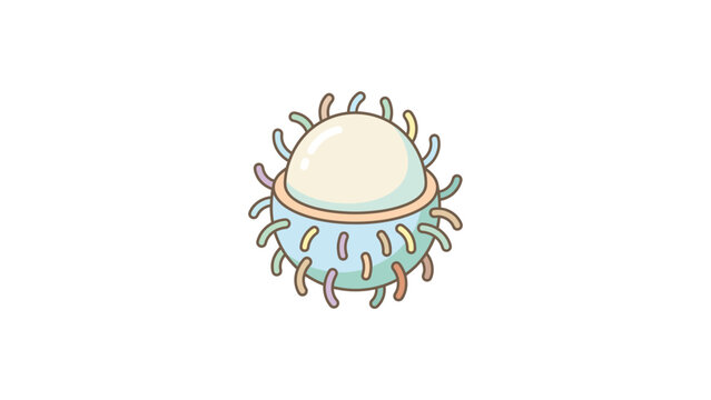 Pixel art rambutan tropical fruit icon on white background.