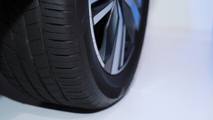New car tires with a beautiful tread pattern © kamonwan