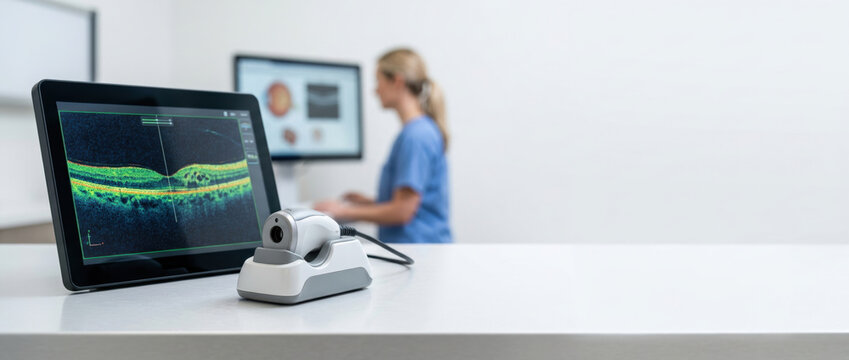 Eye diagnostic device and retinal scan support health diagnostics