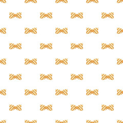 Obraz premium Orange striped bow ties creating a seamless fun fashion background