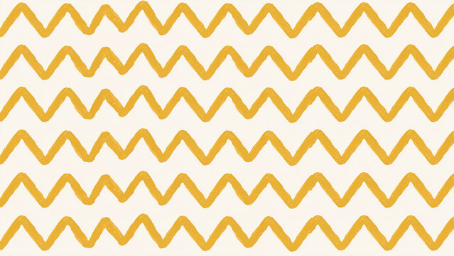 Set of zigzag lines pattern in golden yellow color design