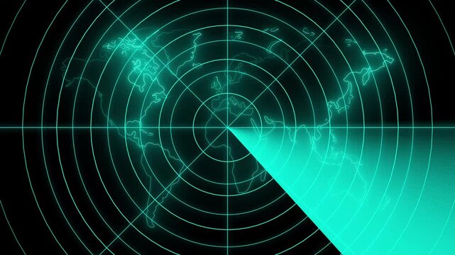Radar screen animation.