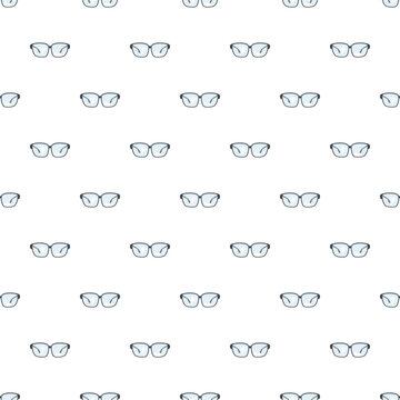 Eyeglasses repeating pattern creating an optical background