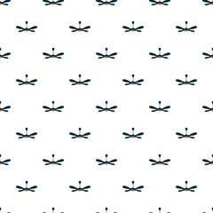 Fototapeta premium Ceiling fan icons creating a repeating pattern for air conditioning and comfort