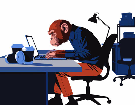 Monkey Typing Late at Night