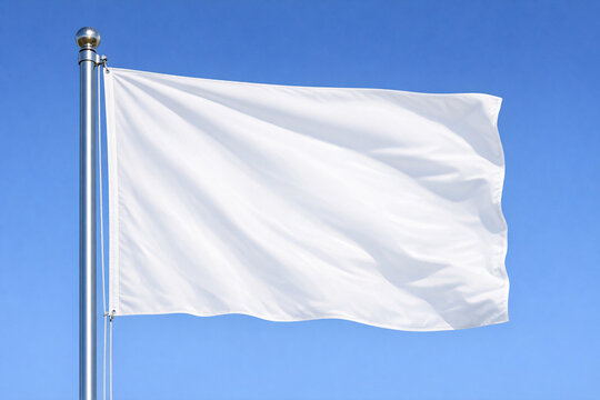 Peace Symbol - White Flag