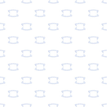 Vampire fangs creating a spooky seamless pattern for design elements