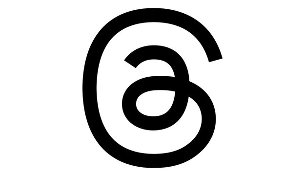 Threads logo representing social media platform communication and digital community connection.