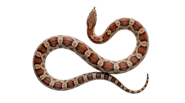 Corn snake isolated on transparent background
