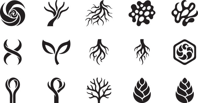 Eco Green Leaf Abstract Nature Organic Logo Vector