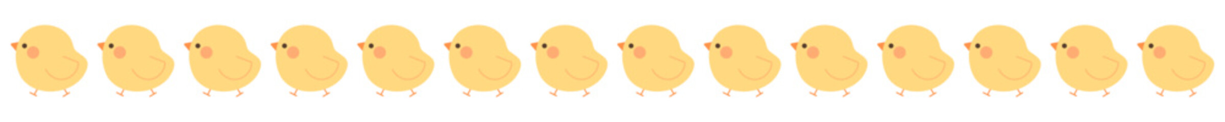 ひよこ整列ライン © ayacan