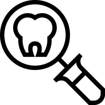 Search Dentist Outline Icon
