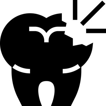 Tooth Broken Icon
