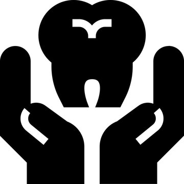 Dental Care Hand Icon
