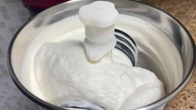 table-top wet grinder processing soaked urad dal