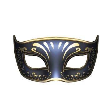 carnival mask on white background