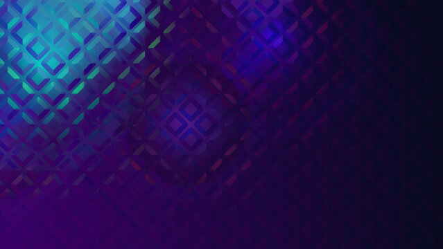 A vibrant abstract digital background features a smooth gradient of blue and purple geometric shapes ideal for modern technology and innovation concepts