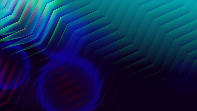 An abstract background featuring flowing shades of blue and purple with blurred light streaks and a darker section at the bottom