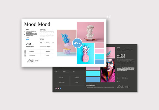 Minimal Creative Mood BoardT emplate