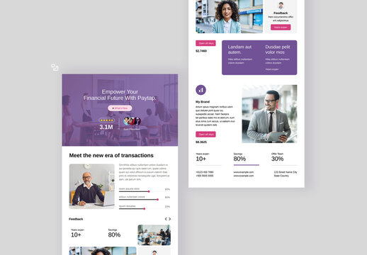 Empower Your Financial Future Web Site Design Template