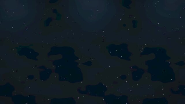 Bioluminescent Particle Swarm In Deep Dark Ocean