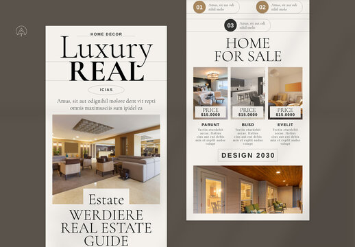 Luxury Real Estate Newsletter Template