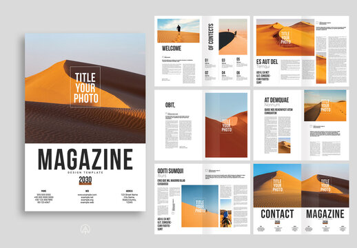 Photo Magazine Template