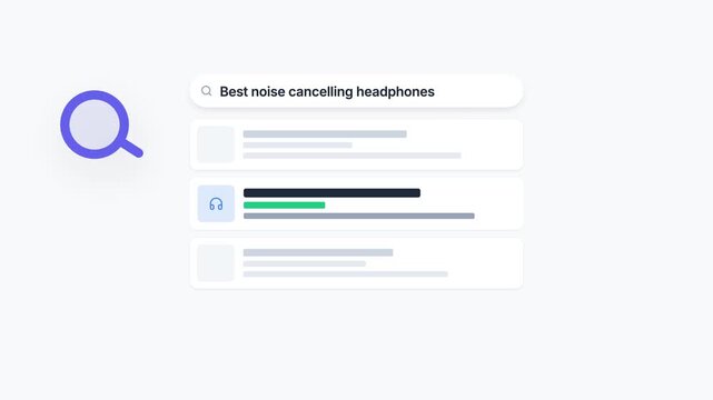 Online search interface displaying competitive offers and a significant 50 discount on headphones.