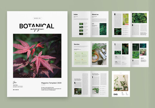 Botanical Magazine Template