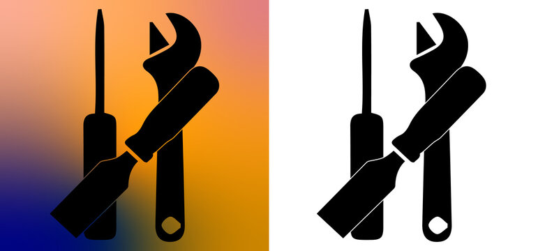 Carpenter Handyman Tools Silhouette Vector Graphic Set