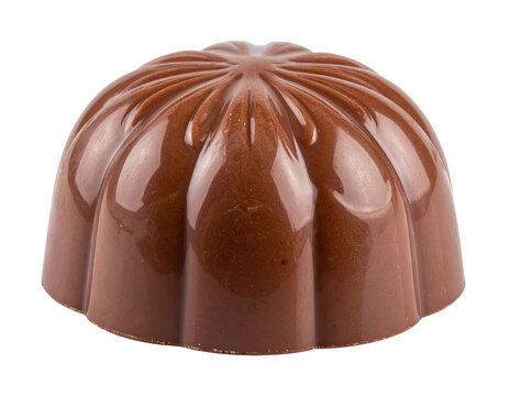 Chocolate praline candy sweet dessert with transparent background