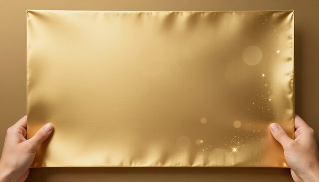 Luxury gold textured backdrop with satin finish and sparkling light effects for elegant design