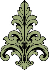Royal Fleur de lis Crown Centerpiece Vector Illustration © Fili