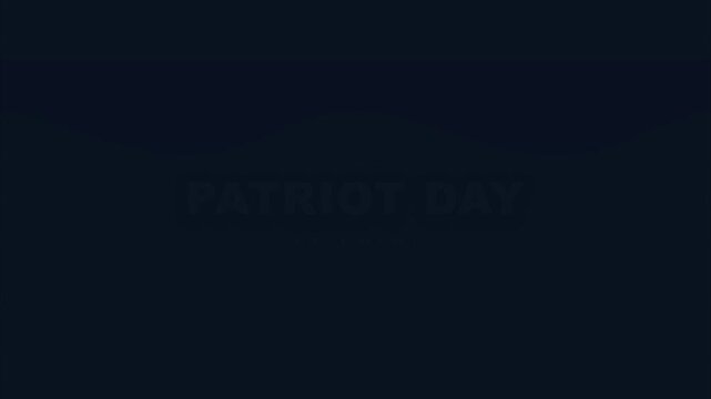 Patriot day september 11 commemoration abstract dark blue wave graphics motion title sequence overlay