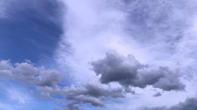 Cloud Time‑Lapse Over Blue Sky &ndash; Reverse Flow Version-seen1