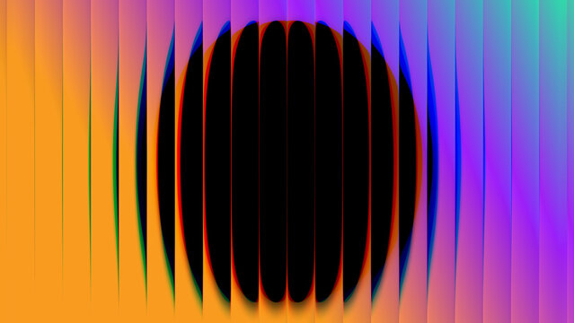 A captivating abstract background featuring a ribbed fractal glass texture with a dark dramatic circular center ideal for modern design projects