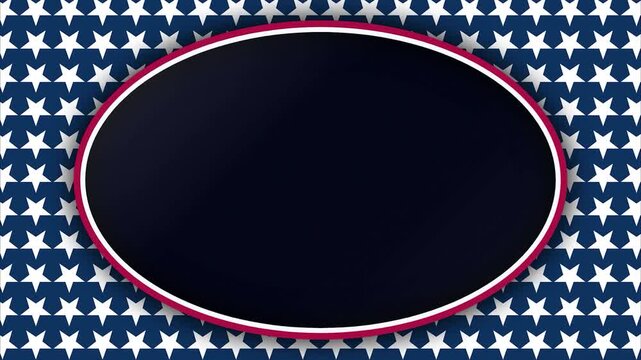 Patriot day memorial oval frames us flag star background classic patriotic red white blue graphic design commercial marketing social media template