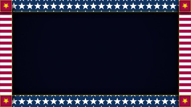 American flag pattern frames with navy blue background and stars patriot day patriotic graphic design layout digital presentation template backdrop