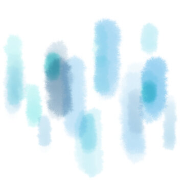Soft Watercolor Background Texture with Blue and Teal Graph-like Lines and Dots
