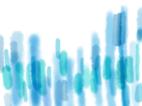 Soft Watercolor Background Texture with Blue and Teal Graph-like Lines and Dots