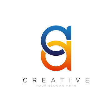 aa Letter aa Logo Icon Design Vector