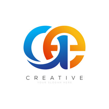ae Letter ae Logo Icon Design Vector