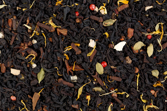 Masala chai tea blend with cardamom cloves and cinnamon
