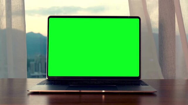 laptop computer with blank screen