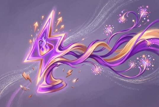 Creator Reaction Challenge Spark Dissolving into Violet Viral Ribbons