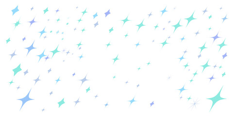 Fototapeta premium 青色のキラキラした背景イラスト 星空