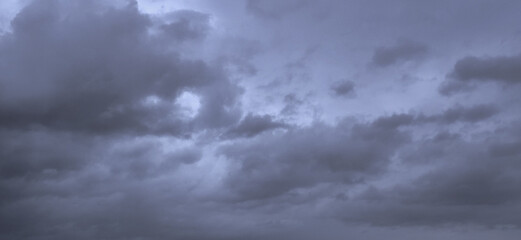 Fototapeta premium Dark Overcast Storm Clouds Before Rain During Monsoon Season