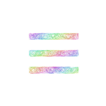 Multicolored sketch menu icon design