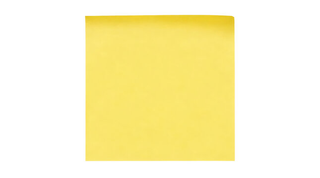Bright Yellow Sticky Note Paper for Notes and Reminders